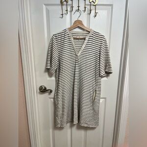 Lou & Grey Navy and Cream Striped Beach/Swim Coverup